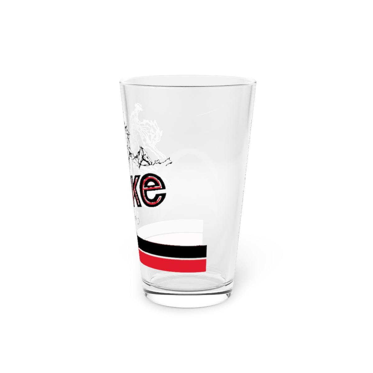Duke Beer Pint Glass, Duquesne Schmidt Brewing, Philadelphia & Cleveland