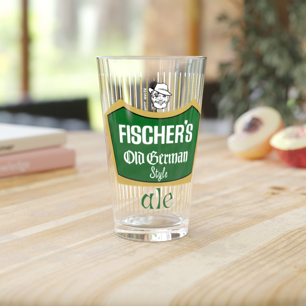 Fischer's Old German Style Ale, Vintage Hammonton, NJ Pint Glass