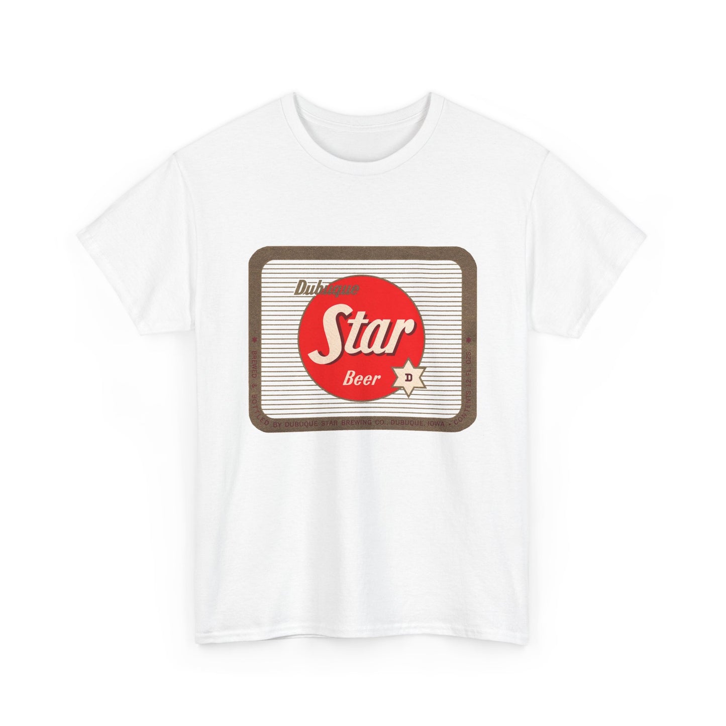 Dubuque Star Beer T-Shirt, Dubuque Iowa Historic Brewery Shirt, Vintage Beer Logo Tee