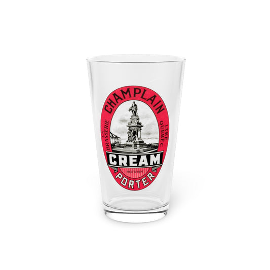 Champlain Cream Porter Beer Pint Glass, Lake Champlain, Quebec City QC Canada