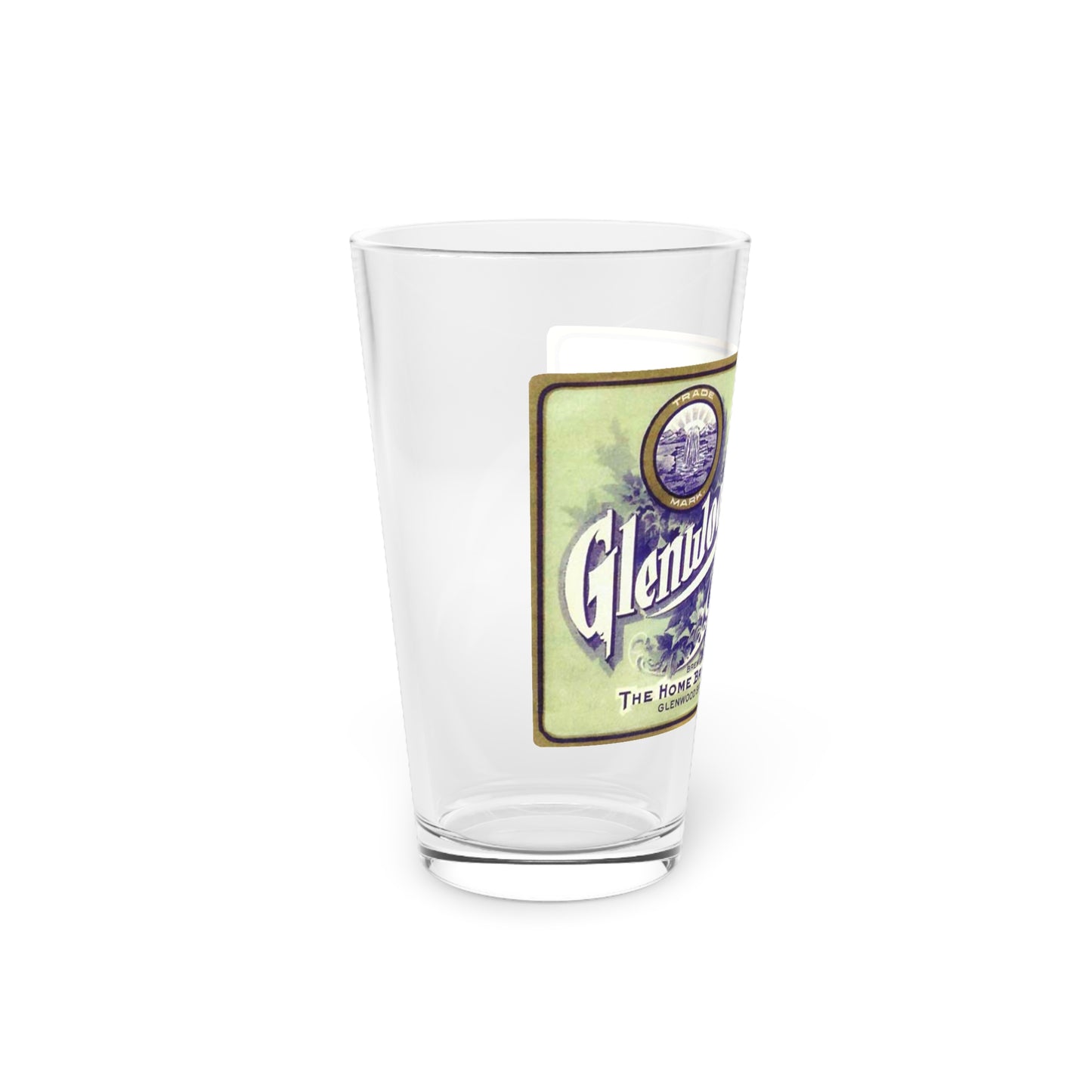 Glenwood Springs Lager Beer, Home Brewing Pint Glass, Historic Glenwood CO 1913-1915