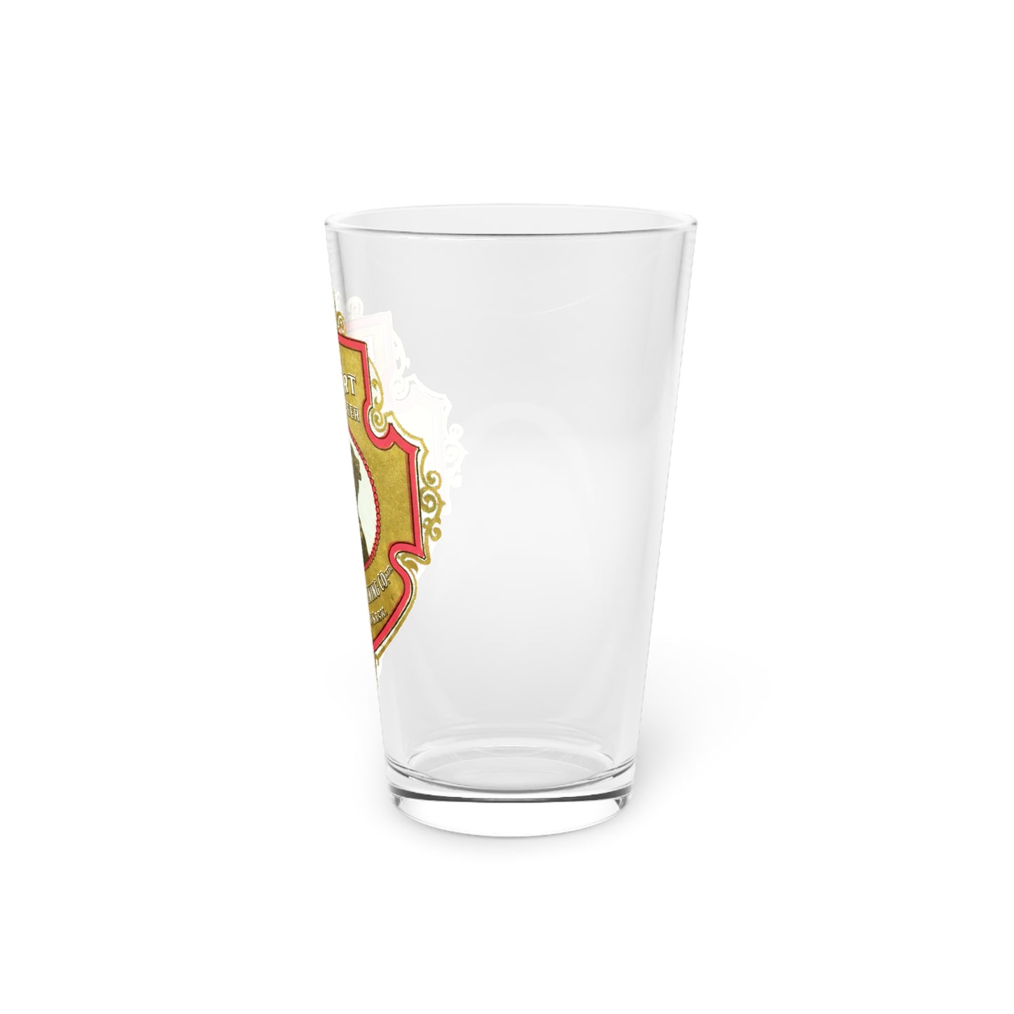 Prince Albert Beer, Golden Lion Brewing Pint Glass, Prince Albert, Saskatchewan, Canada 1895-1916