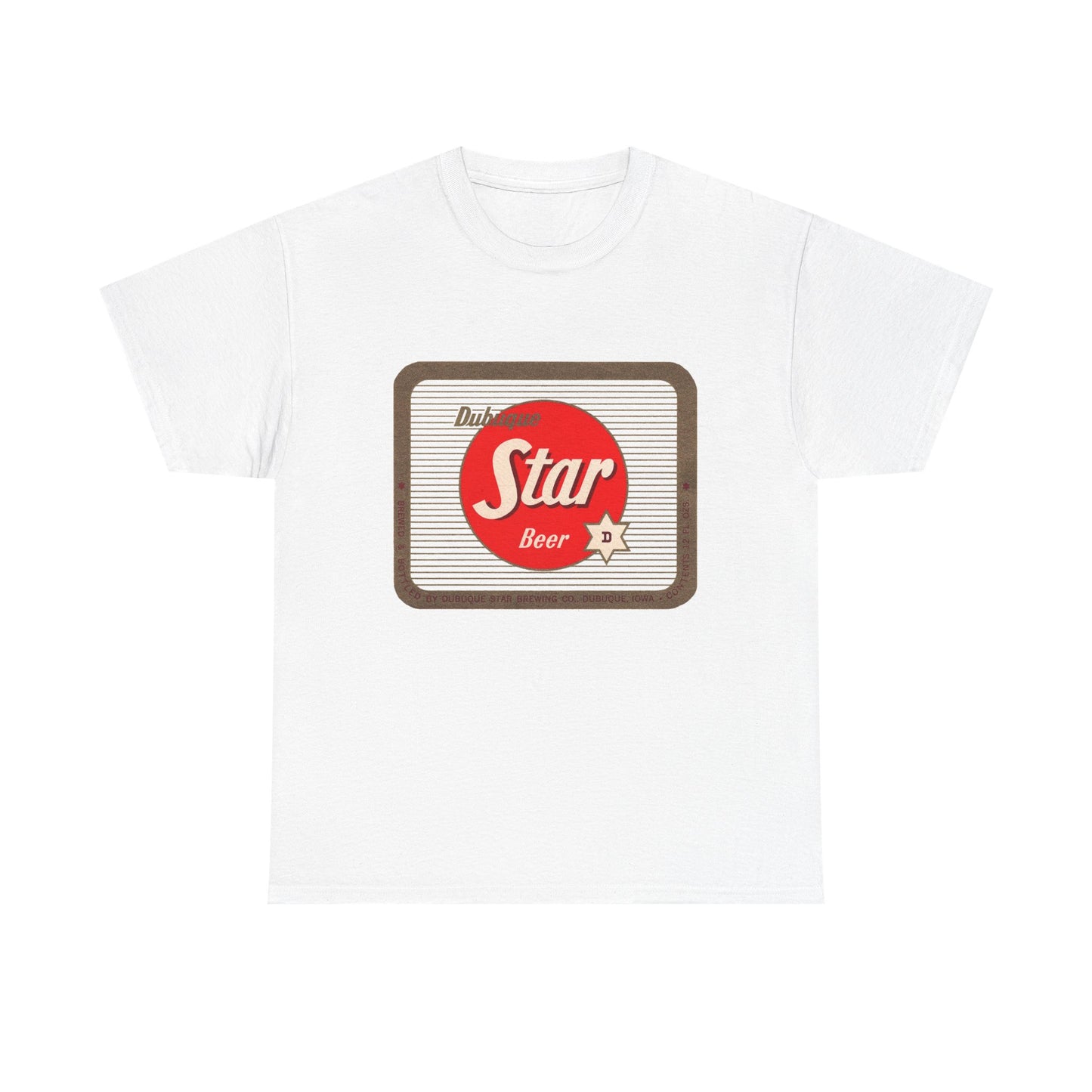 Dubuque Star Beer T-Shirt, Dubuque Iowa Historic Brewery Shirt, Vintage Beer Logo Tee
