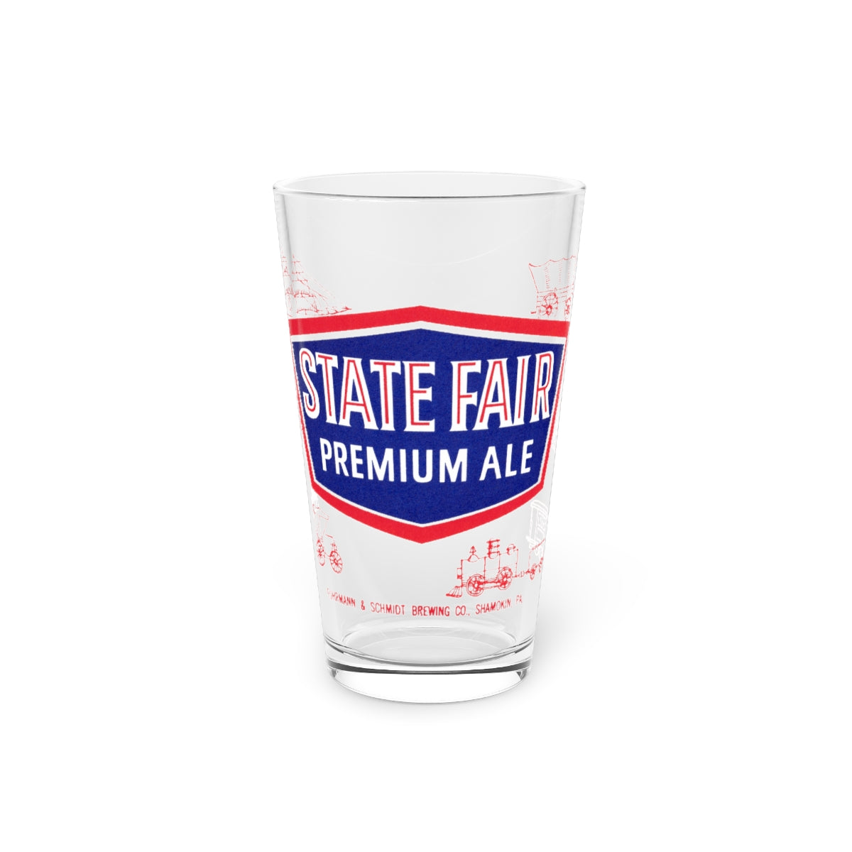 Fuhrmann and Schmidt F&S State Fair Premium Ale Pint Glass, Shamokin PA