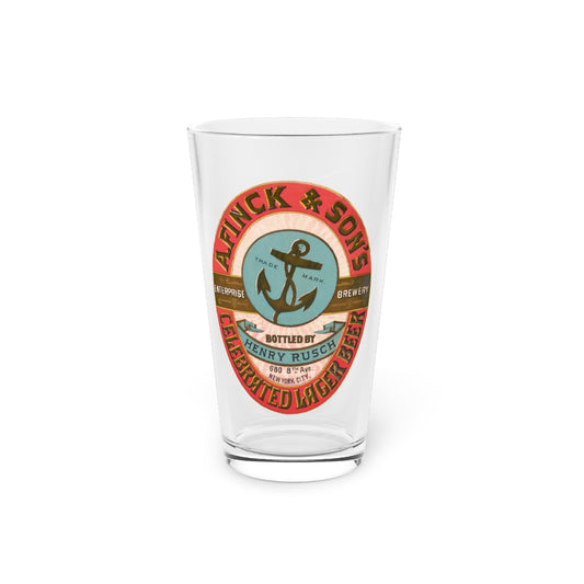 Manhatten A. Finck & Son's Brewery 16oz Pint Glass