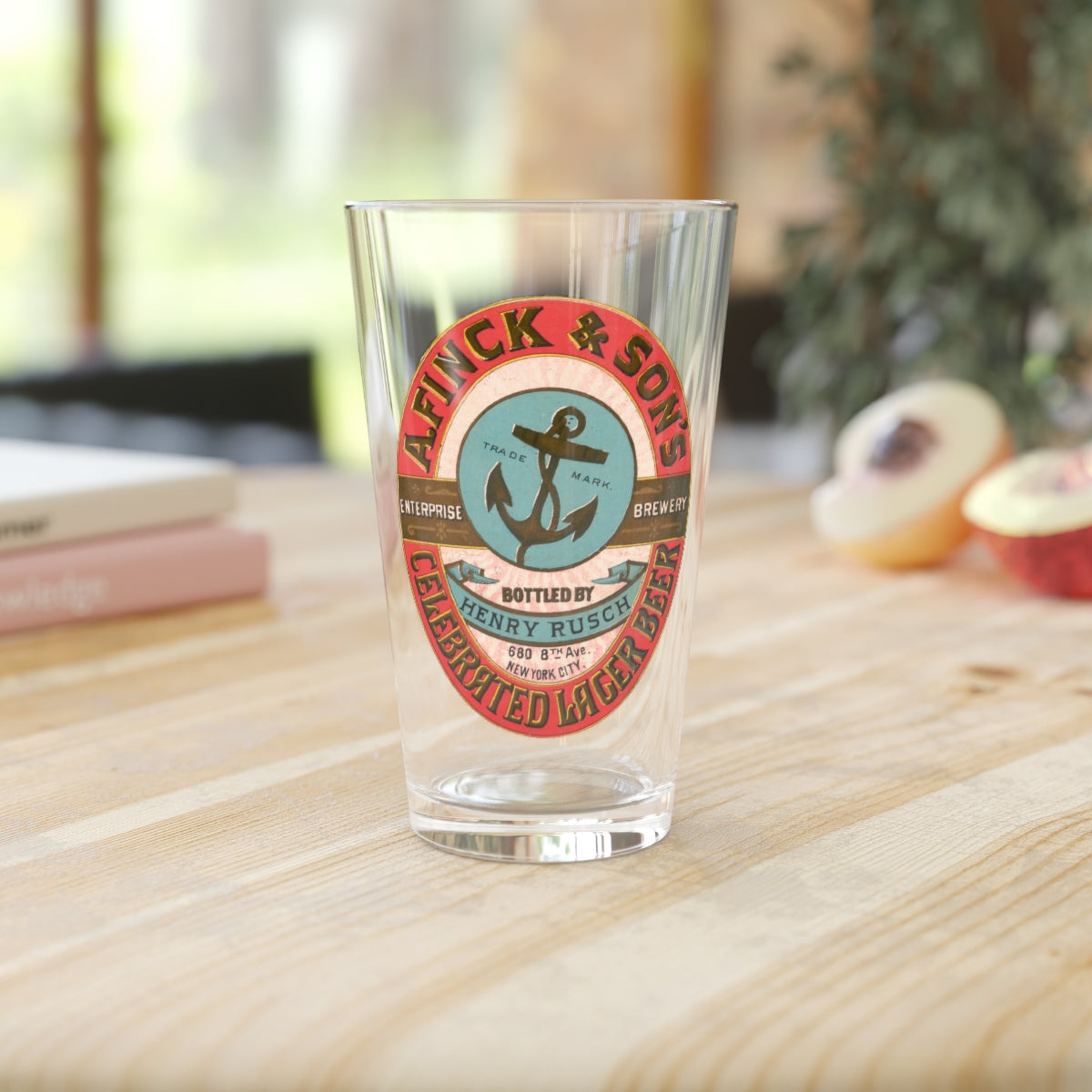 Manhatten A. Finck & Son's Brewery 16oz Pint Glass