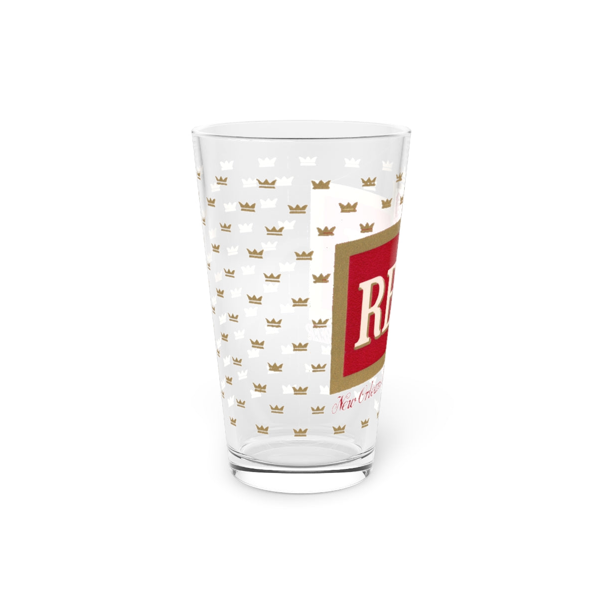 Regal New Orleans Famous Premium Beer Pint Glass reproduced with Vintage Label