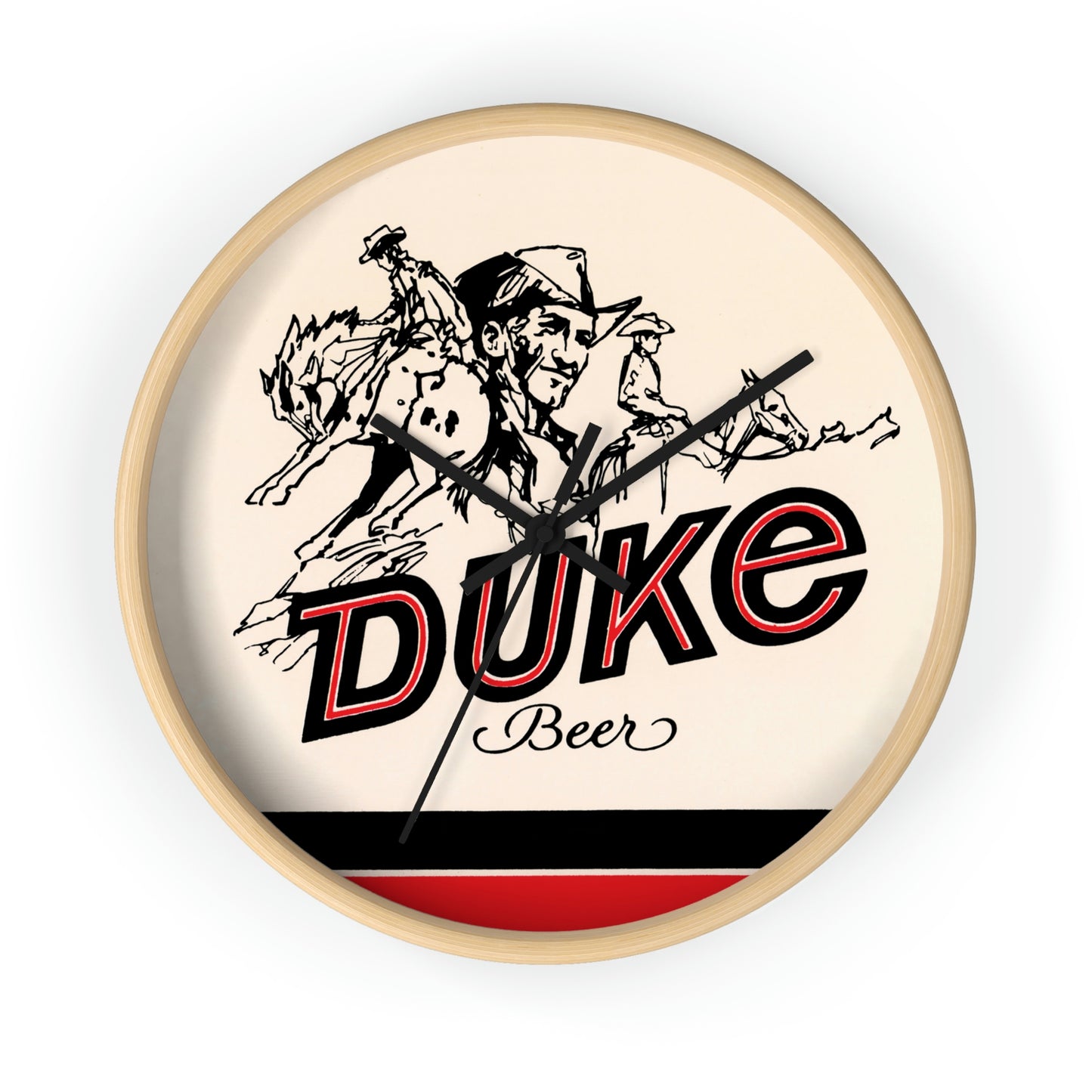 The Duke Beer Wall Clock, Duquesne Brewing, Pittsburgh PA, Schmidt & Sons Brewery, Cleveland OH. Closed