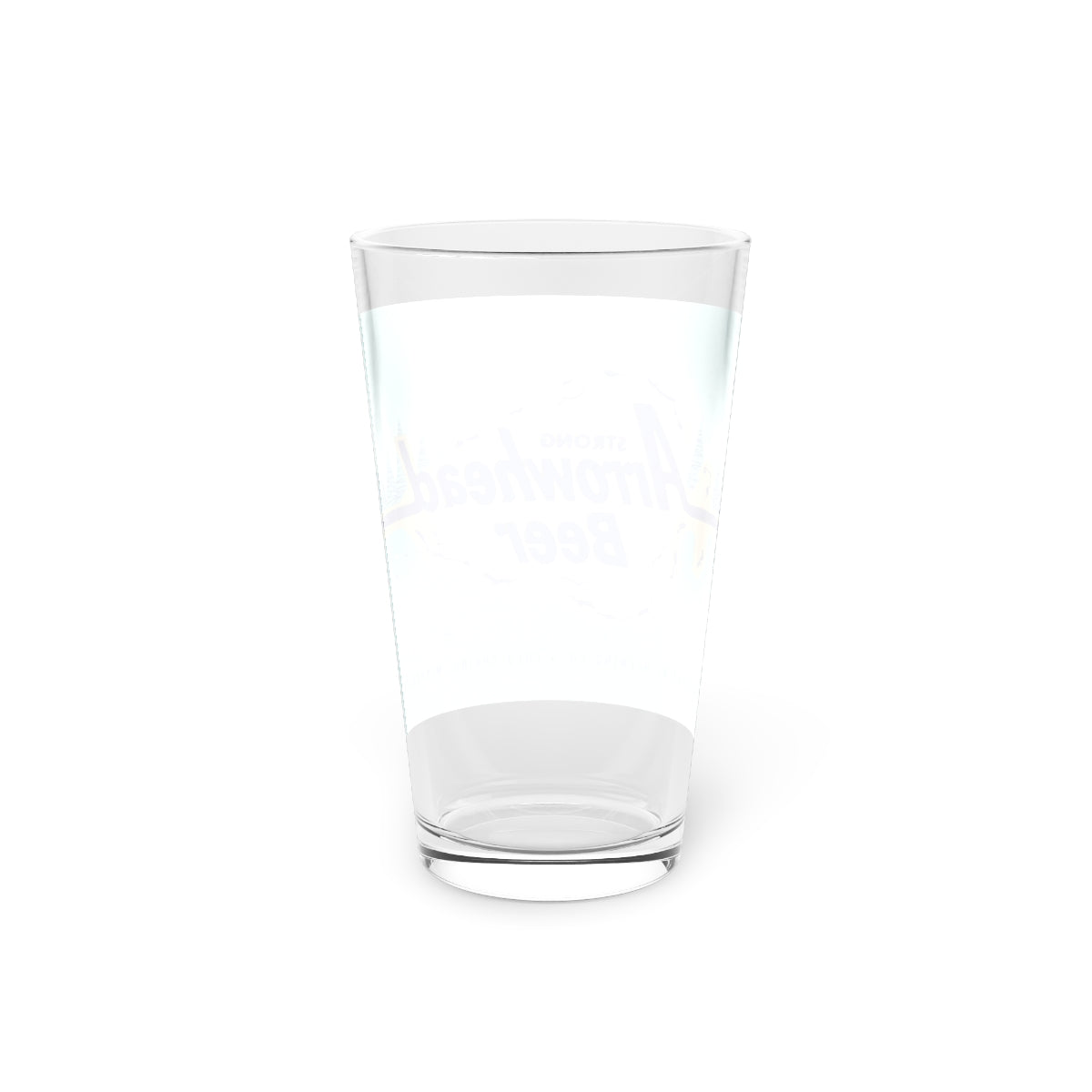 Arrowhead Beer Pint Glass, Cold Spring Minnesota Brewing Co, Closed