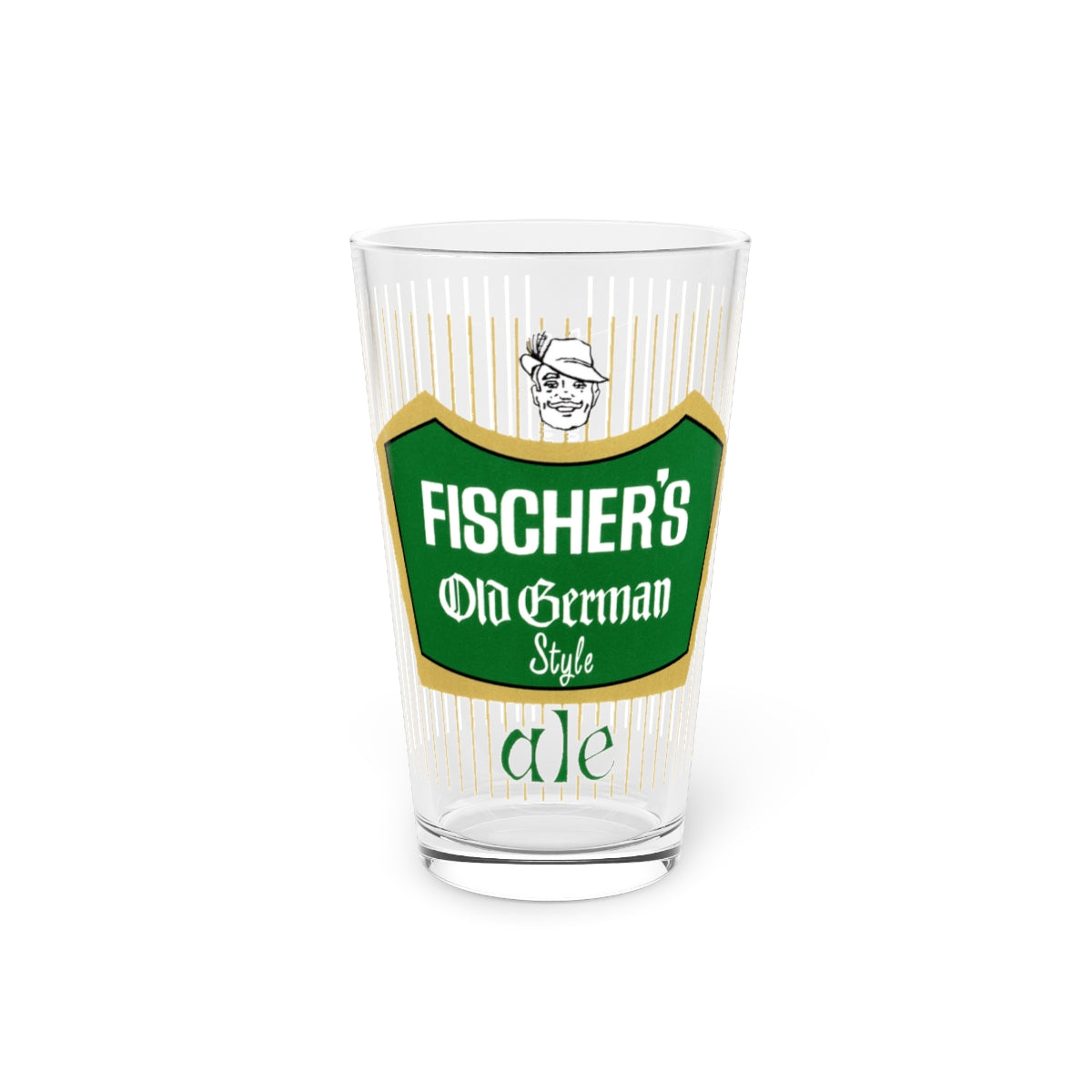 Fischer's Old German Style Ale, Vintage Hammonton, NJ Pint Glass