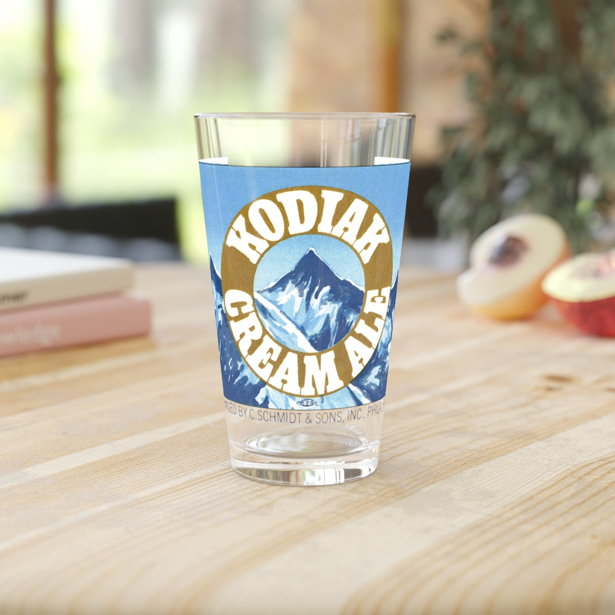 Kodiak Cream Ale Pint Glass, C. Schmidt Brewing, Philadelphia & Cleveland