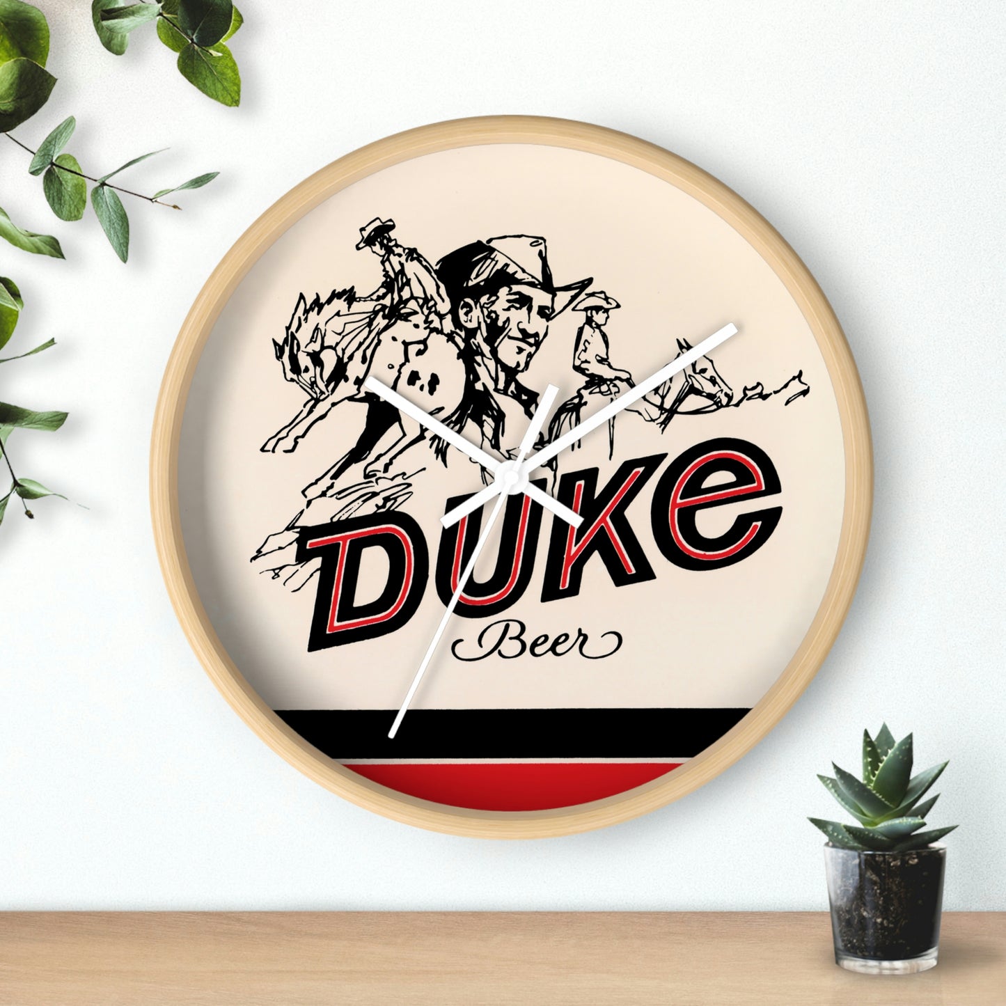 The Duke Beer Wall Clock, Duquesne Brewing, Pittsburgh PA, Schmidt & Sons Brewery, Cleveland OH. Closed