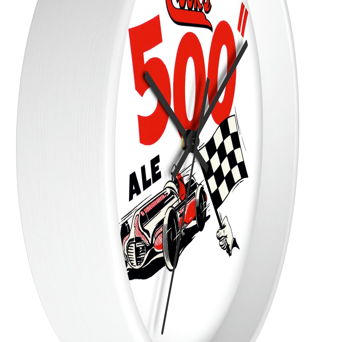 500 Ale Wall Clock, Cooks Brewery, Evansville Indianapolis Indiana, 1950's Racing, Closed Brewery