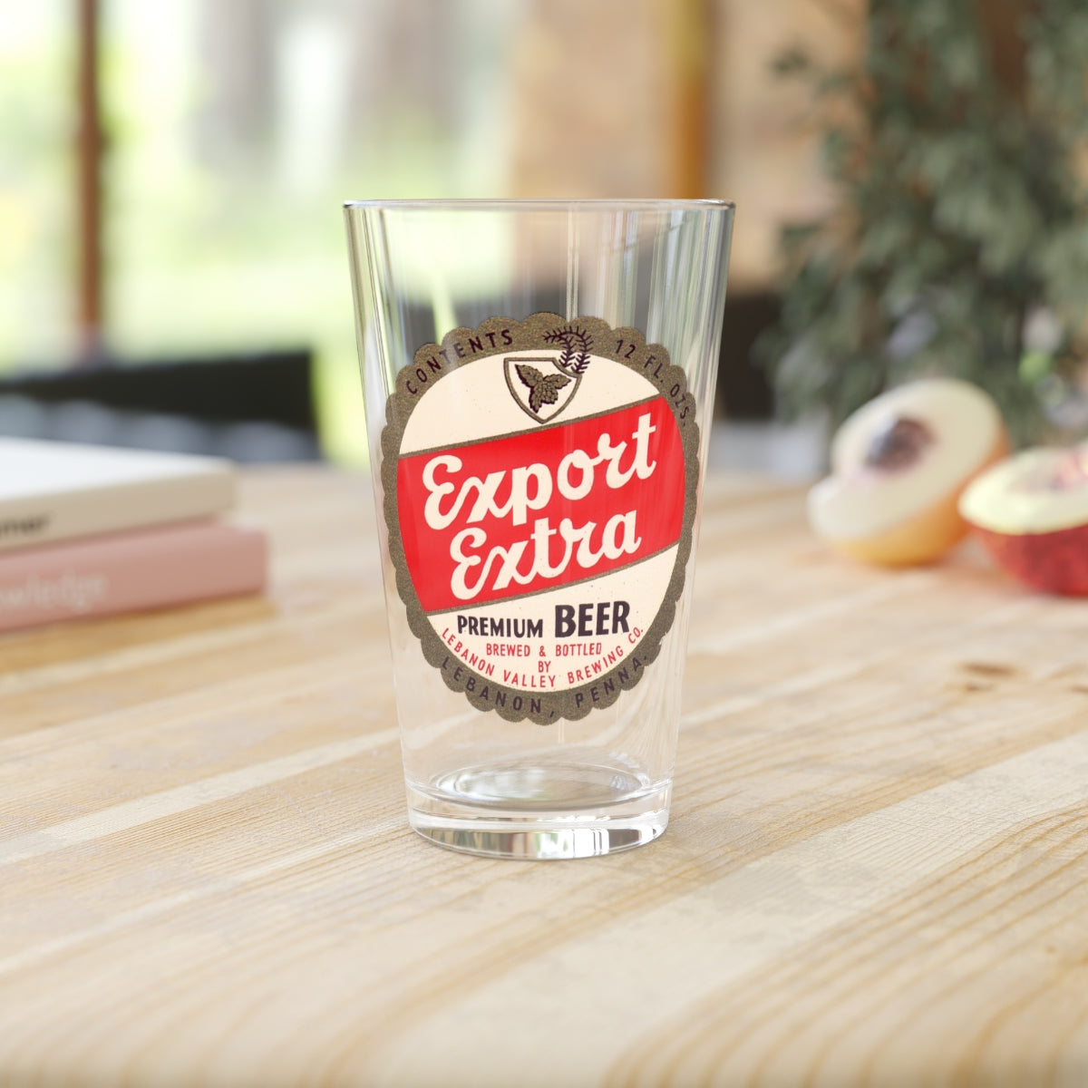 Lebanon Valley Brewing Extra Export Beer, Lebanon PA Pint Glass