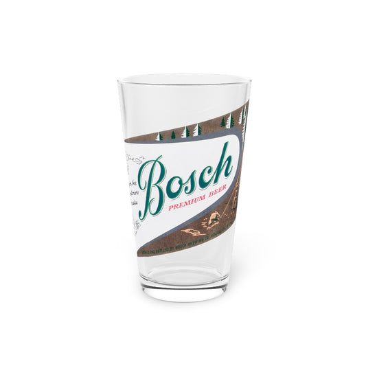 Bosch Brewing Premium Beer, Houghton MI, Retro Upper Peninisula Yooper Pint Glass