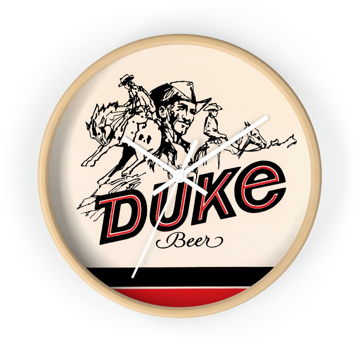 The Duke Beer Wall Clock, Duquesne Brewing, Pittsburgh PA, Schmidt & Sons Brewery, Cleveland OH. Closed