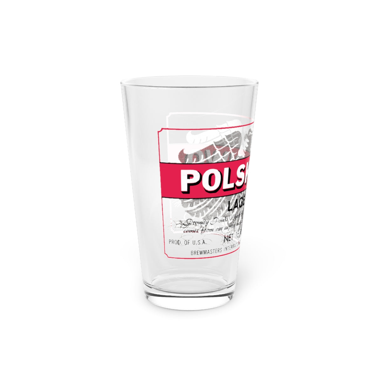 Polski Piwo (Polish Beer) Pint Glass ~ Fuhrmann and Schmidt F&S, Shamokin PA