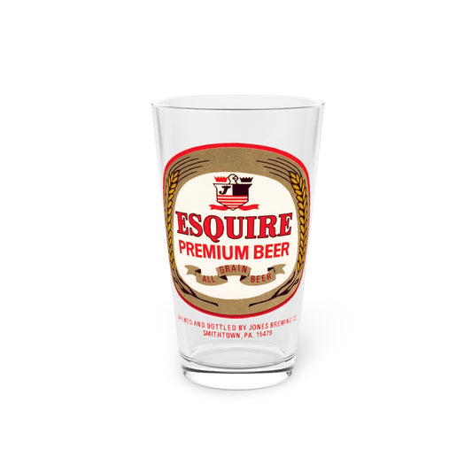 Esquire Premium Beer, Jones Brewing Co., Smithtown PA ~ Retro label Pint Glass