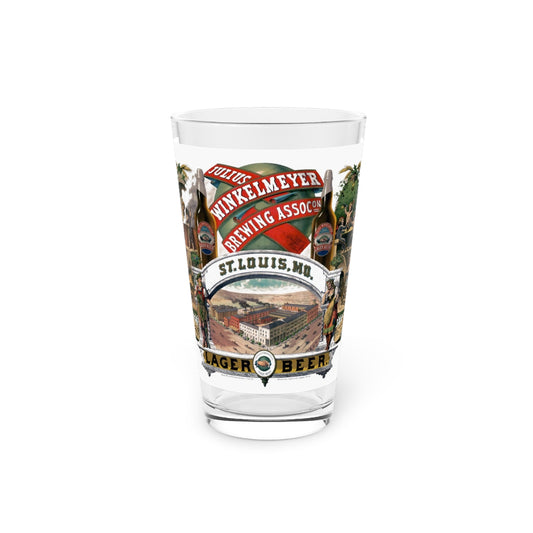 The St. Louis Julius Winkelmeyer Brewing Association, 1879 - 1889, 16oz Pint Glass