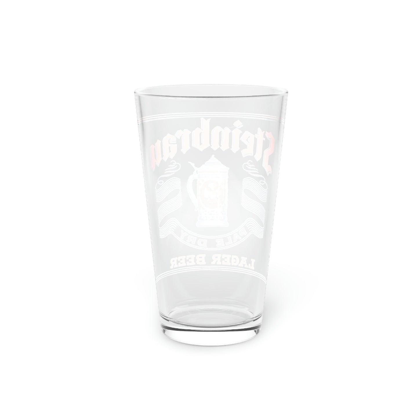 Steinbrau German Lager Beer Pint Glass, Maier Brewing Co., Los Angeles CA