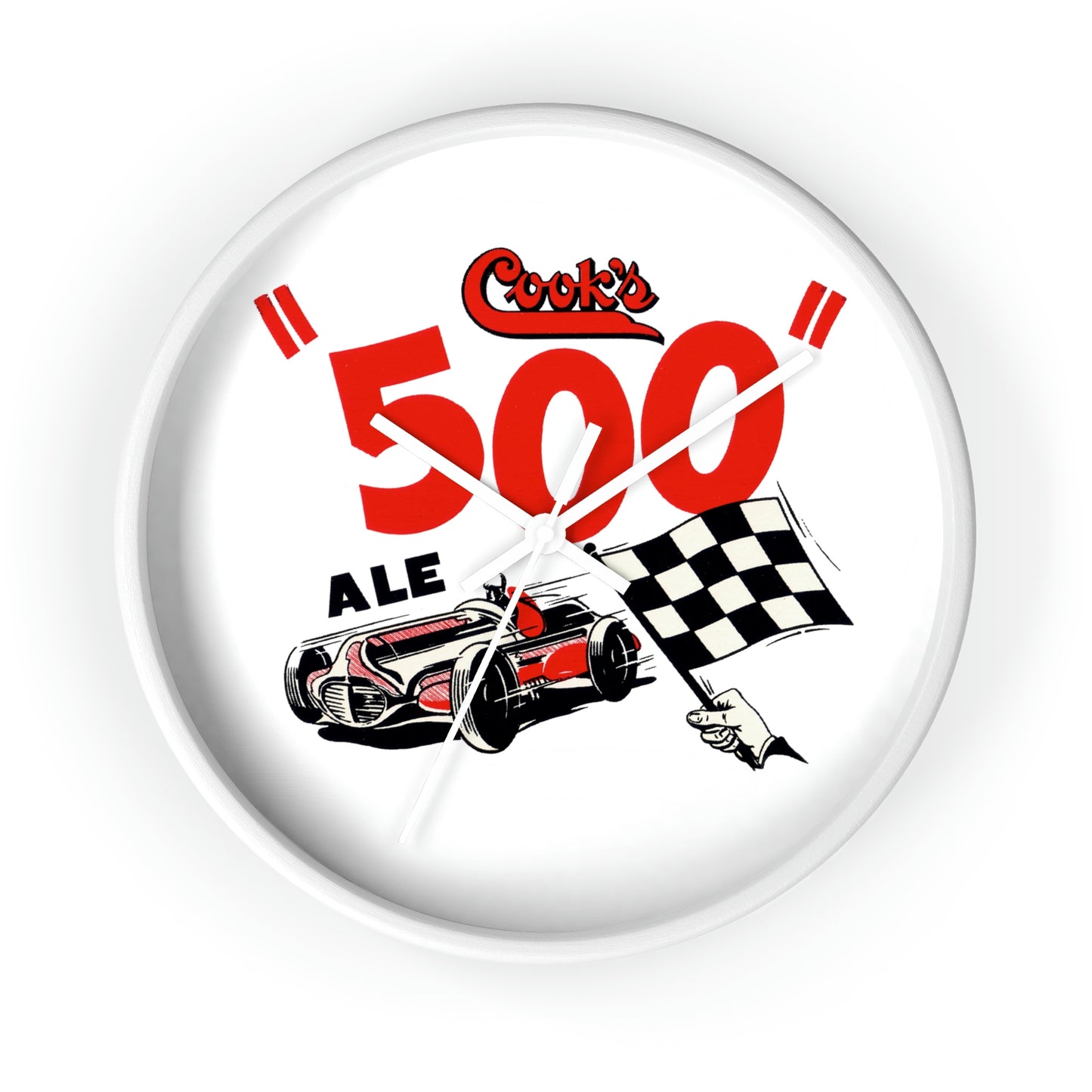 500 Ale Wall Clock, Cooks Brewery, Evansville Indianapolis Indiana, 1950's Racing, Closed Brewery