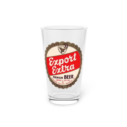 Lebanon Valley Brewing Extra Export Beer, Lebanon PA Pint Glass