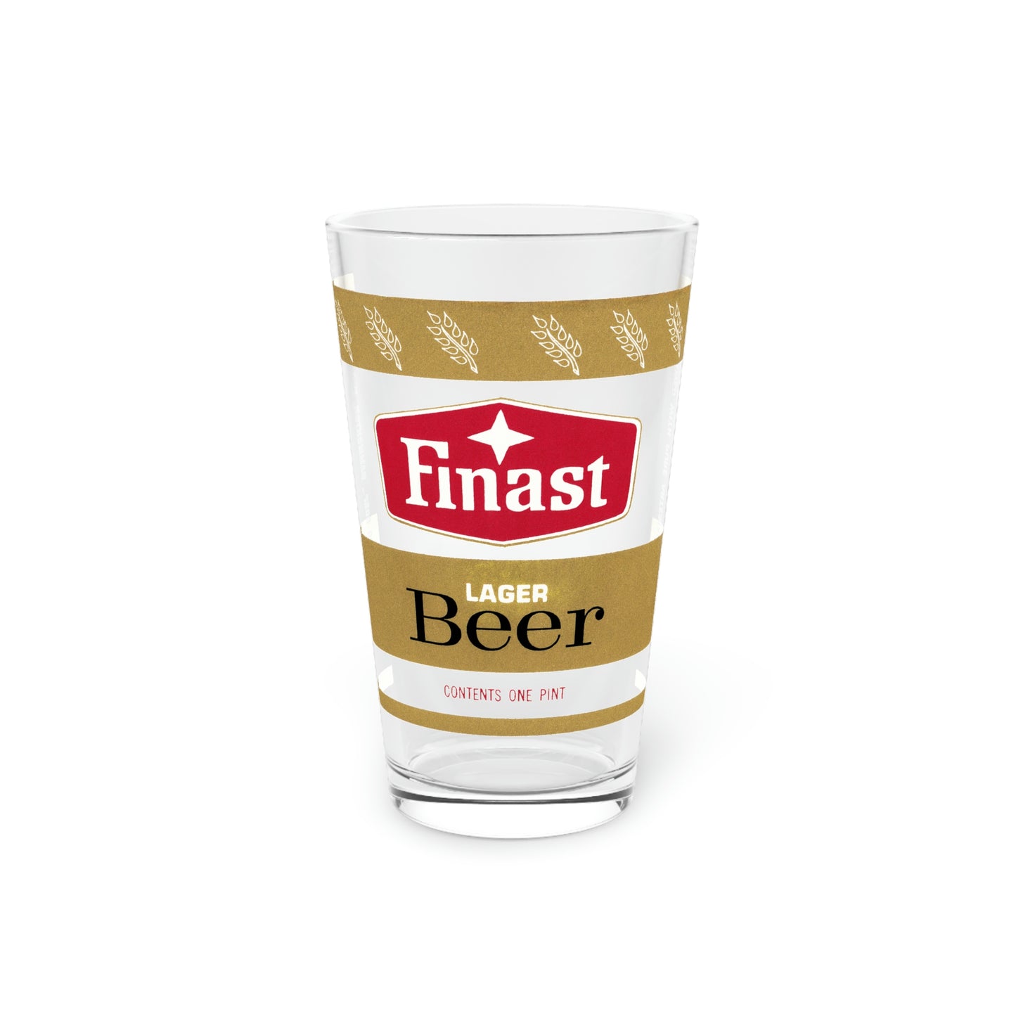 Finast Lager Beer Pint Glass, Eastern Brewing Co, Hammonton NJ