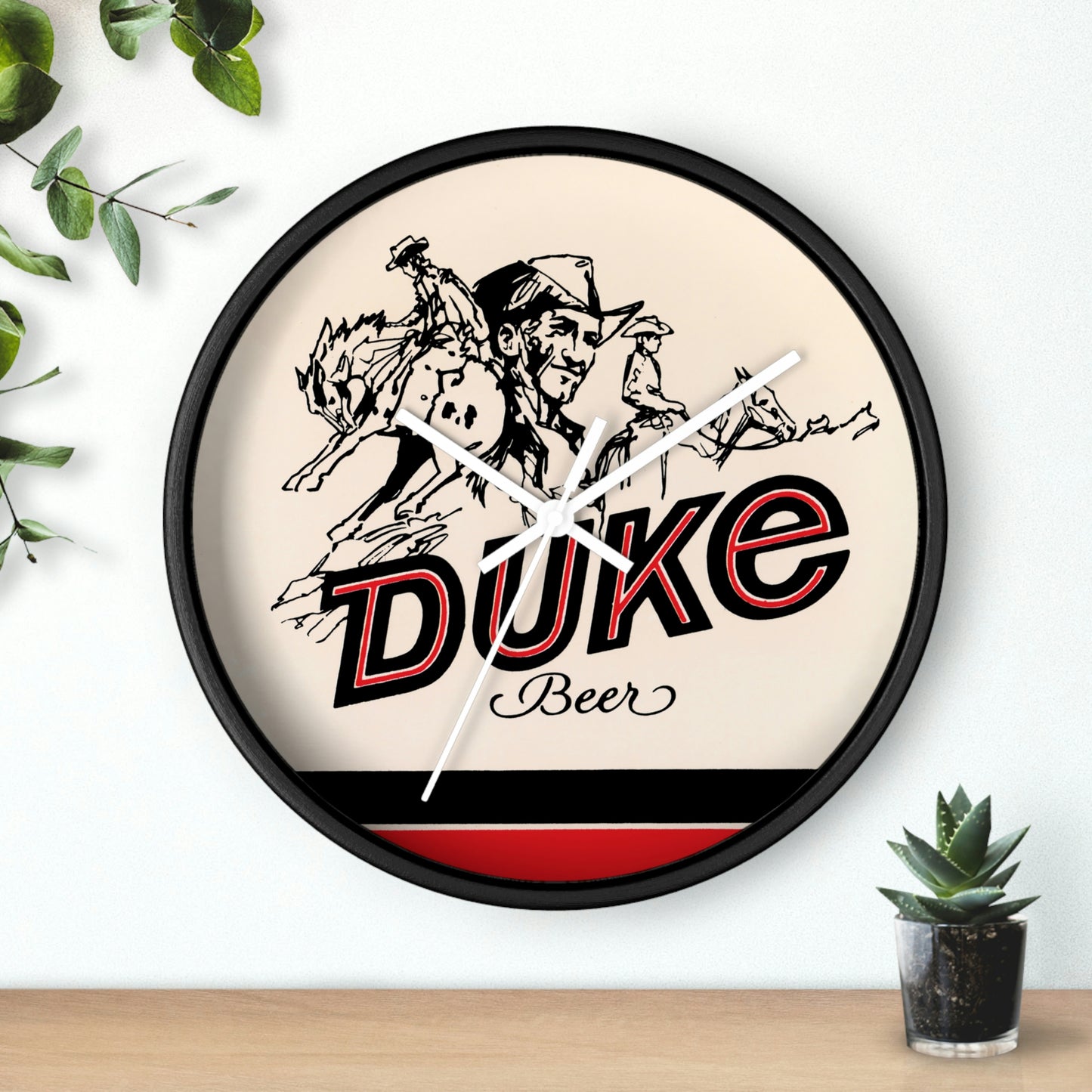 The Duke Beer Wall Clock, Duquesne Brewing, Pittsburgh PA, Schmidt & Sons Brewery, Cleveland OH. Closed