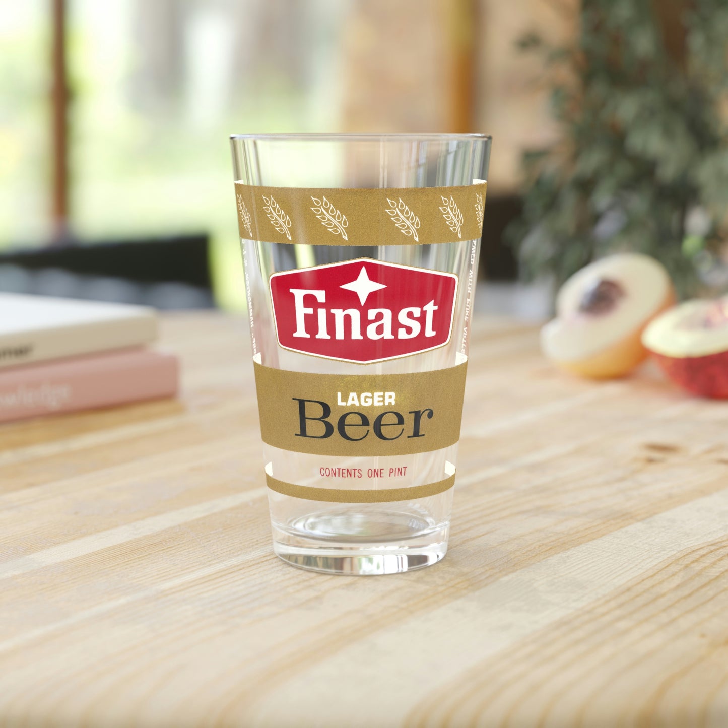 Finast Lager Beer Pint Glass, Eastern Brewing Co, Hammonton NJ